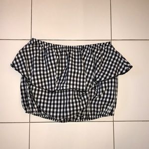Gingham Tube Top